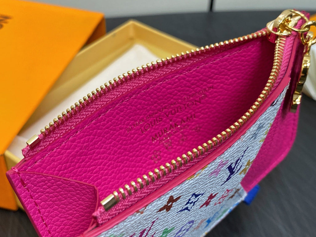 LV x TM ROMY Wallet Pink Gold Leather 329909
