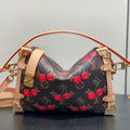 LV x TM Side Trunk MM 23.5cm Brown Cherry Canvas