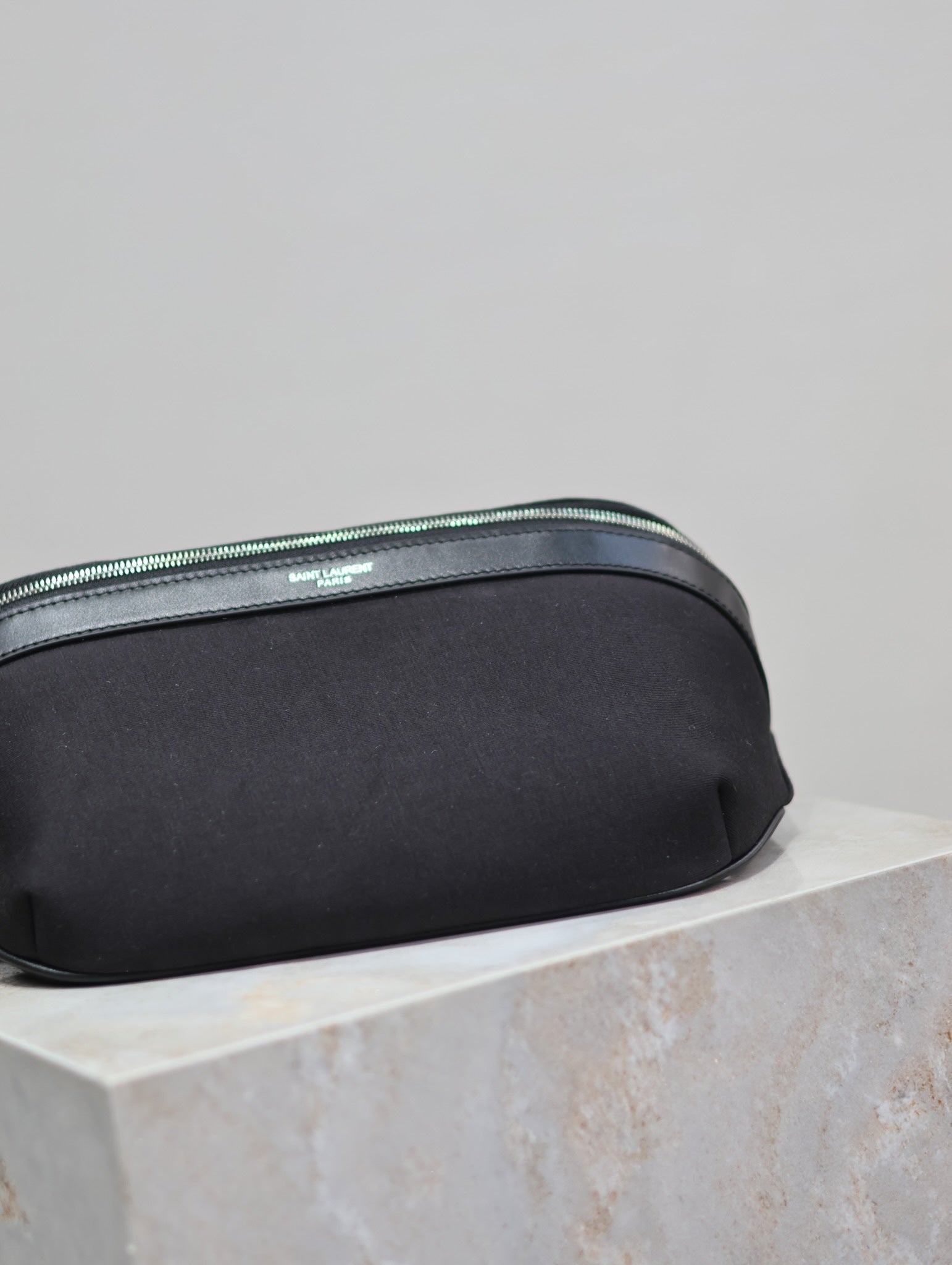 Prada Classic Belt Bag 26cm Black Leather-Trimmed