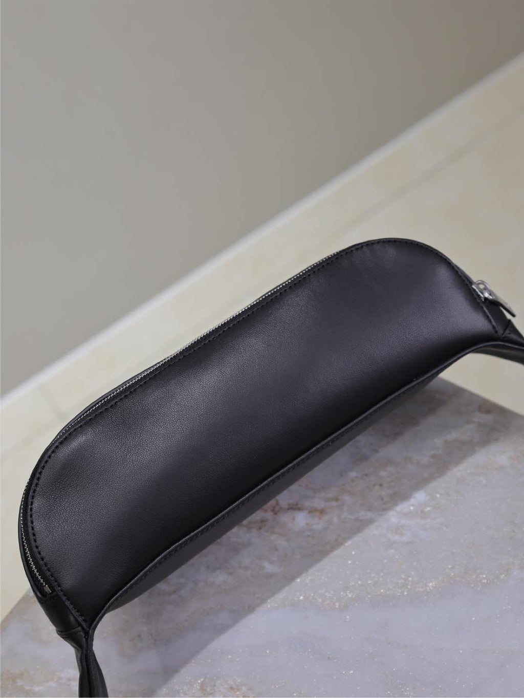 Prada Classic Belt Bag 25cm Black Lamskin Sliver HW