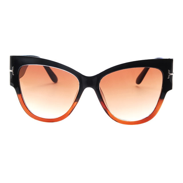 New Fashion Brand Designer Tom Cat Eye Sunglasses Women Oversized Frame Vintage Sun Glasses oculos de sol UV400s-sss