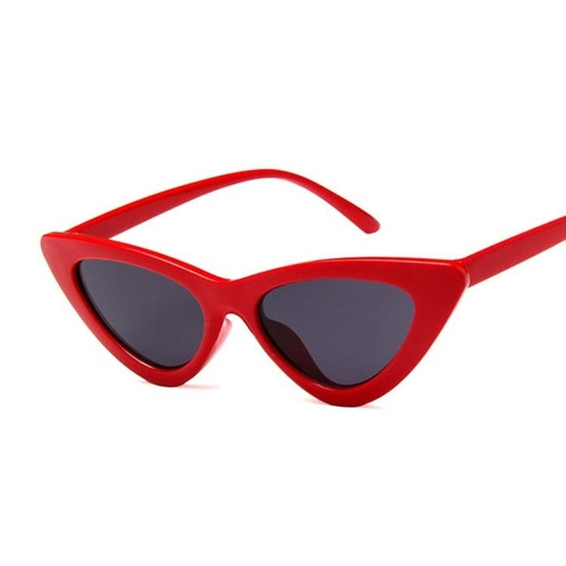 New Retro Fashion Sunglasses Women Brand Designer Vintage Cat Eye Black White Sun Glasses Female Lady UV400 Oculoss-sss