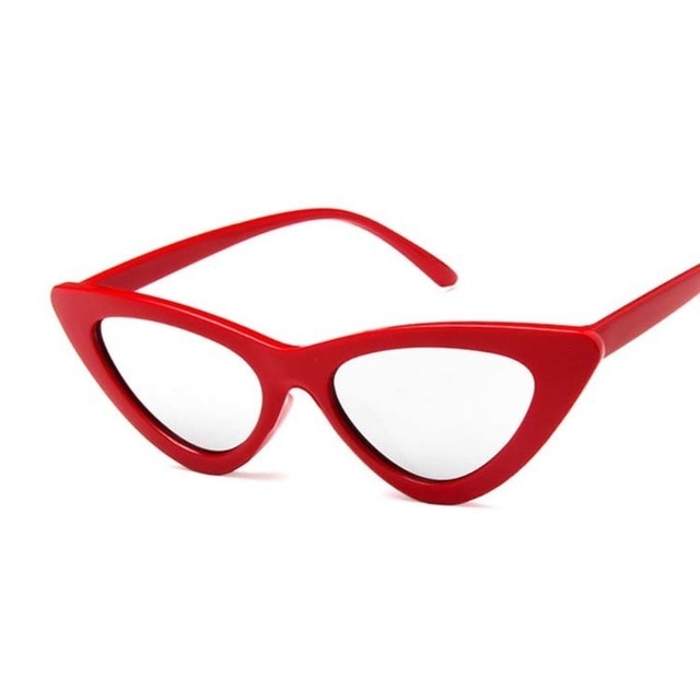 New Retro Fashion Sunglasses Women Brand Designer Vintage Cat Eye Black White Sun Glasses Female Lady UV400 Oculoss-sss
