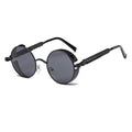 Metal Round Steampunk Sunglasses Men Women Fashion Glasses Brand Designer Retro Frame Vintage Sunglasses High Quality UV400s-sss