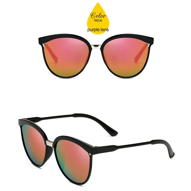 LeonLion Candies Brand Designer Cat Eye Sunglasses Women Luxury Plastic Sun Glasses Classic Retro Outdoor Oculos De Sol Gafass-sss