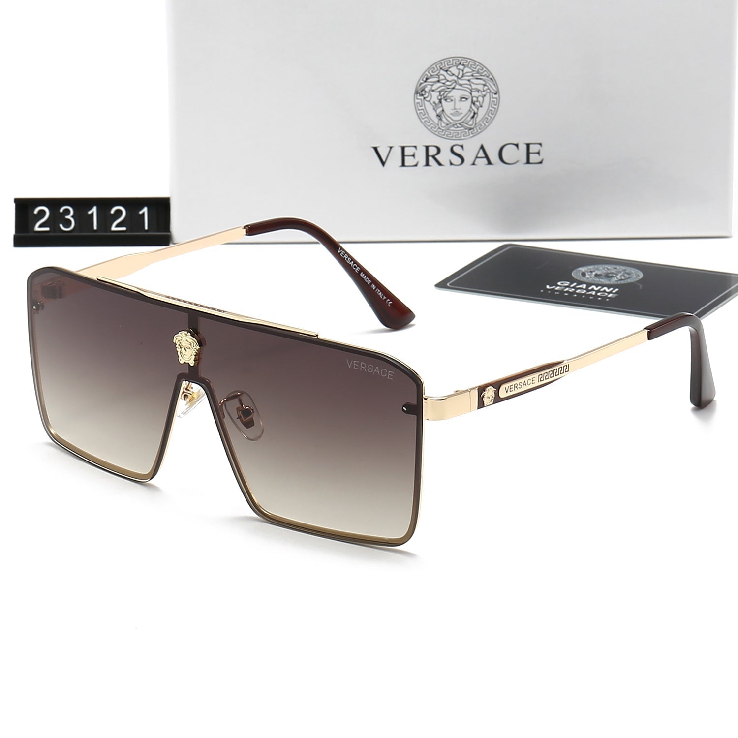 Retro Metal Letter Sunglasses 23121s-sss