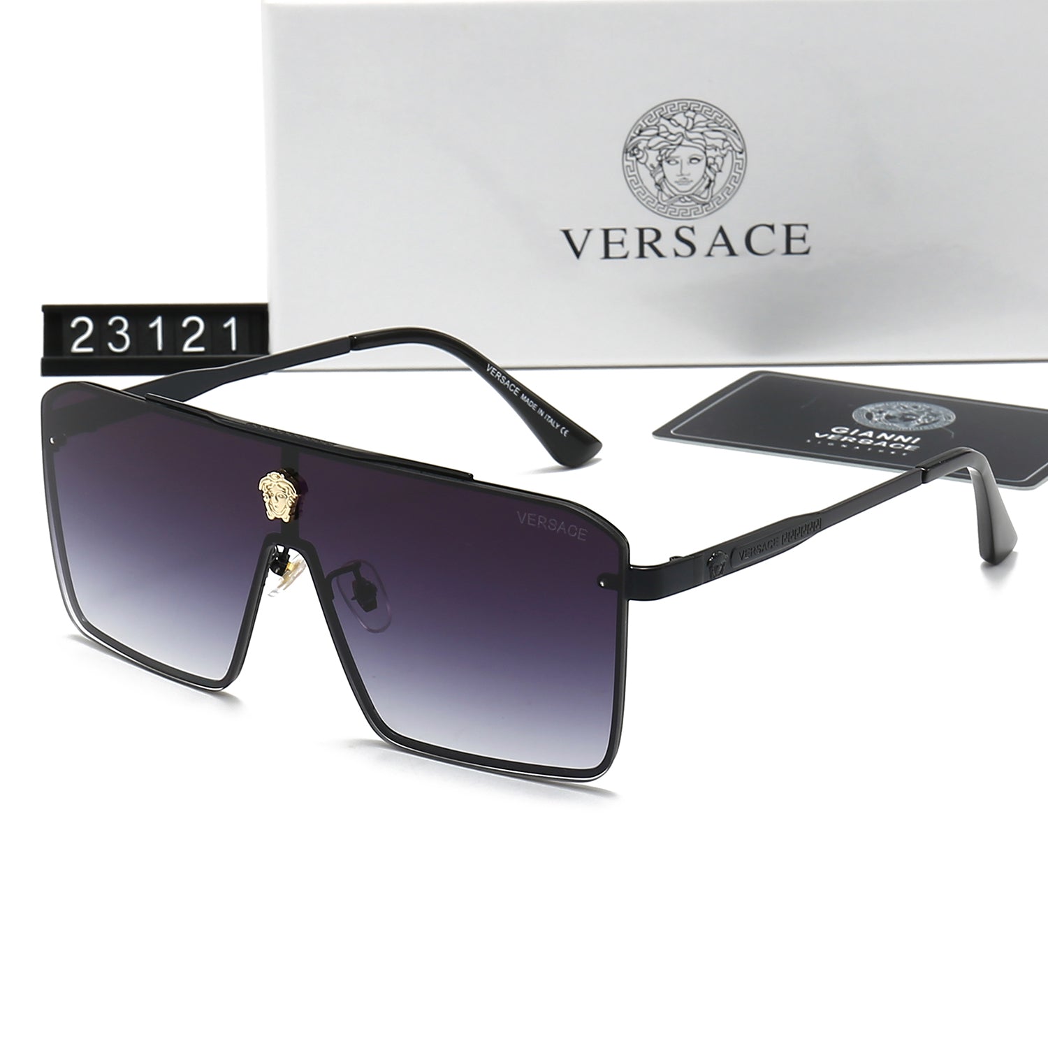 Retro Metal Letter Sunglasses 23121s-sss