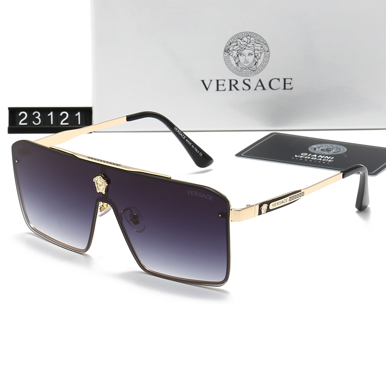 Retro Metal Letter Sunglasses 23121s-sss