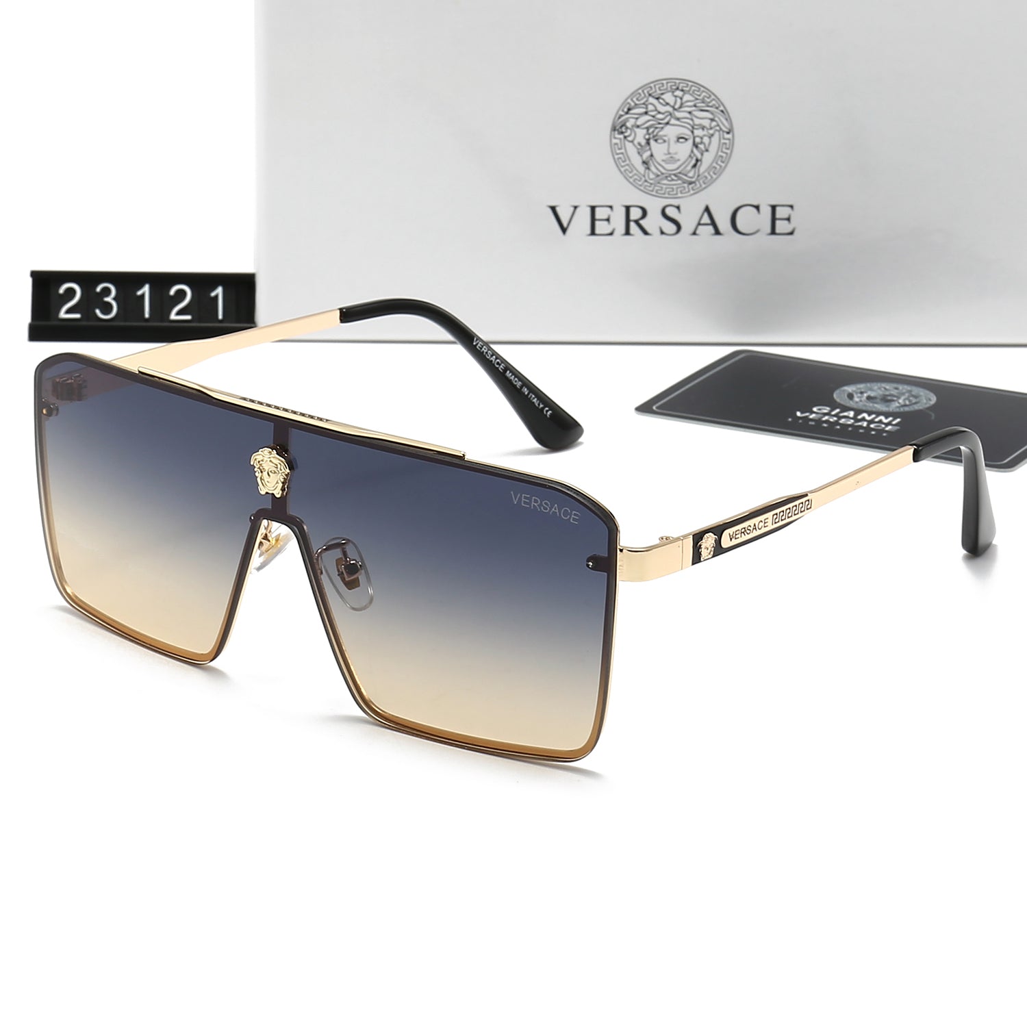 Retro Metal Letter Sunglasses 23121s-sss