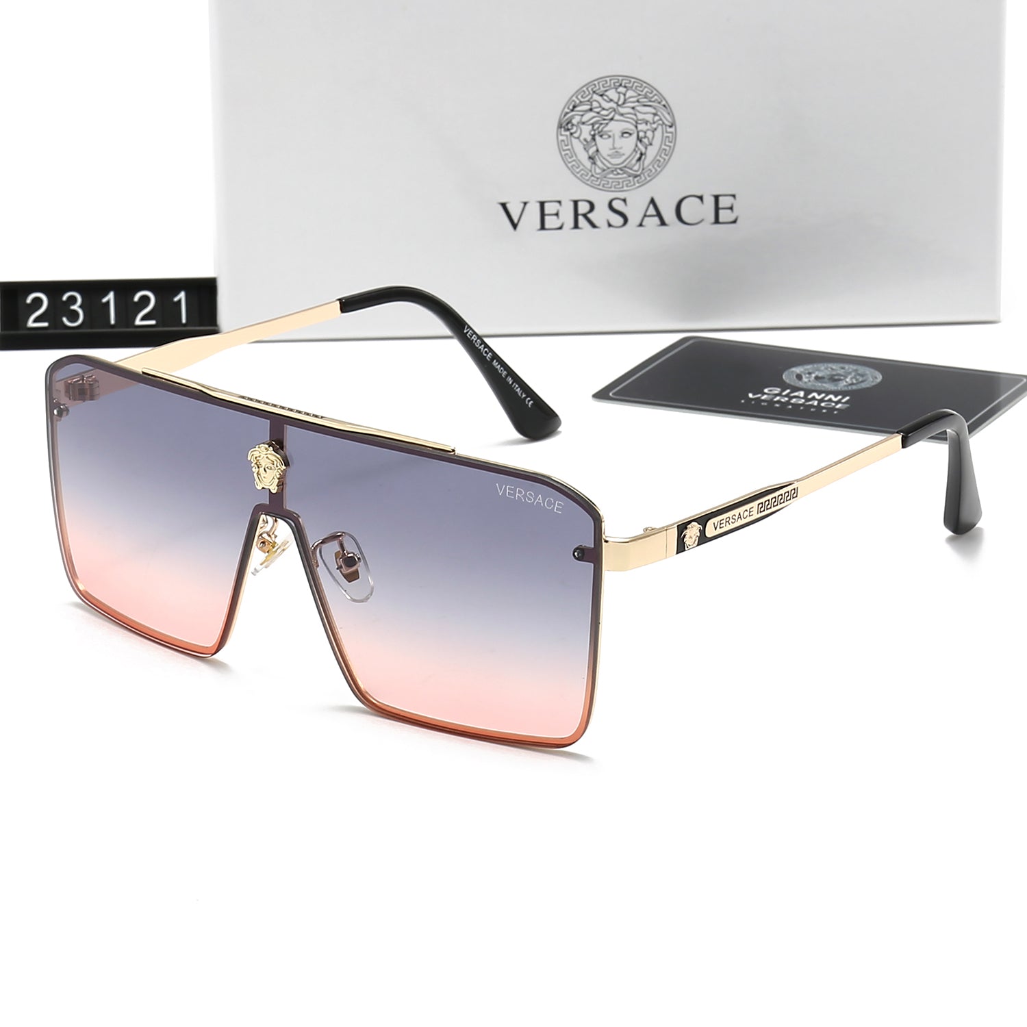Retro Metal Letter Sunglasses 23121s-sss